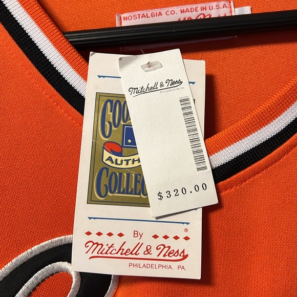 Vintage Cooperstown Collection MLB SF Giants Willie McCovey #44 Orange Jersey! - Picture 11 of 12